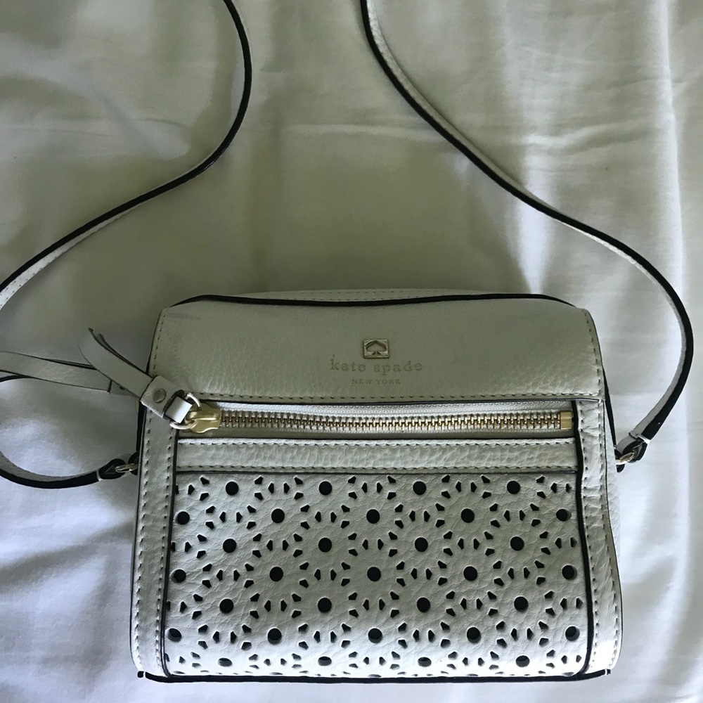 kate spade crossbody in white